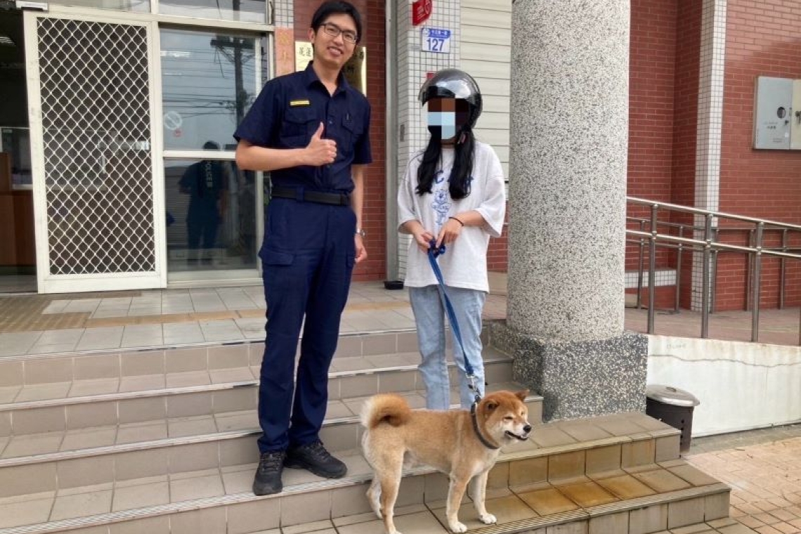地牛連續翻身犬隻受驚出走／ 鳳警在地社群po文助返家