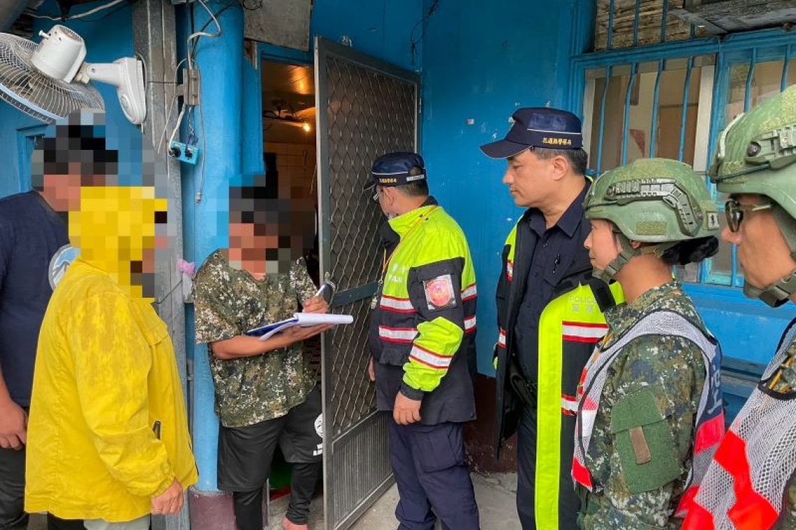 花蓮下起豪雨山區易發生土石流／新城警配合秀林鄉公所實施強制撤村