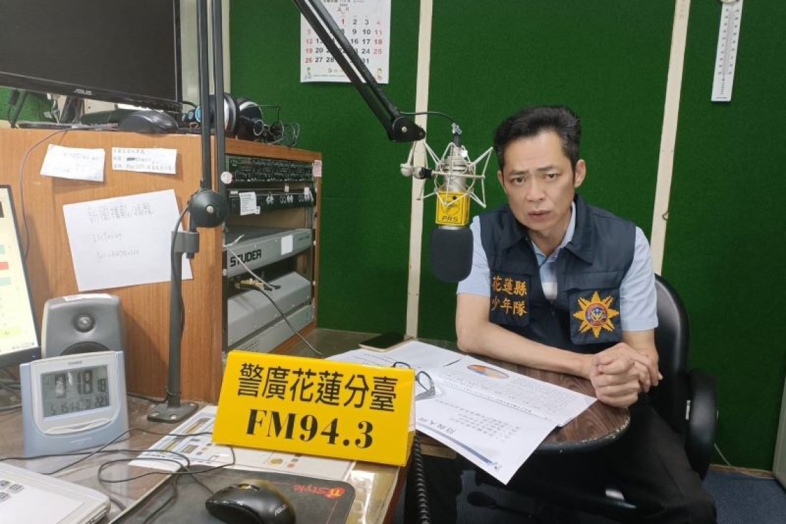 少年警察隊隊長警察廣播電台宣導少年犯罪