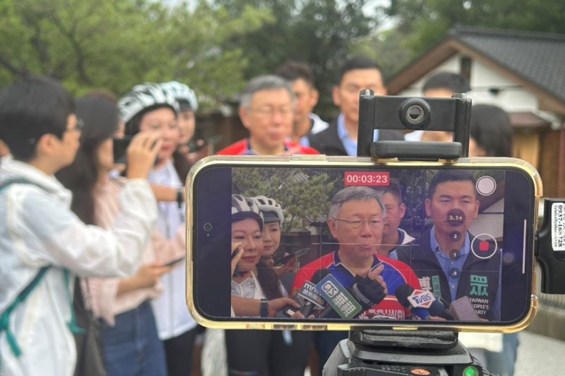 柯文哲為花蓮觀光而騎／傅國淵當司導紀行