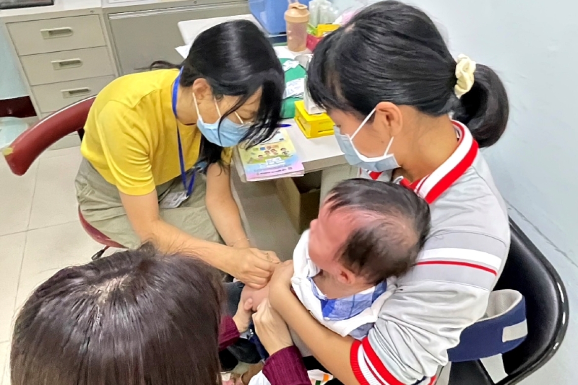 預防百日咳  關愛嬰幼兒健康／台中市衛生局呼籲家長按時帶嬰幼兒接種疫苗