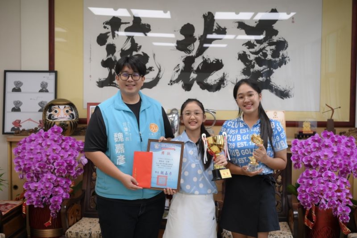 花蓮高爾夫小將楊喻棠 楊喻丞表現亮眼／魏嘉彥勉勵持續發光發熱