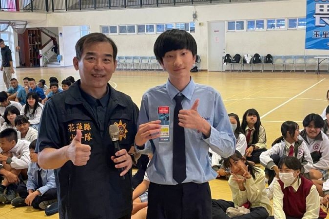 宣導依托咪酯「喪屍煙彈」危害性／少年警察隊宣導列車駛至玉里國中