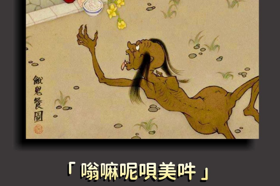 常念觀音心咒佈施餓鬼，這是觀音菩薩對餓鬼眾的恩德