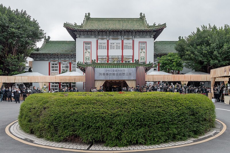 Jingxing Hall of the First Funeral Parlor of Taipei as venue of the public memorial service for victims of the 2021 Hualien train derailment 20210415