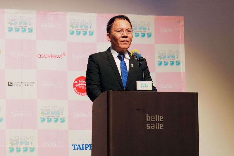 觀傳局長王秋冬向日本旅客推薦臺北的觀光魅力