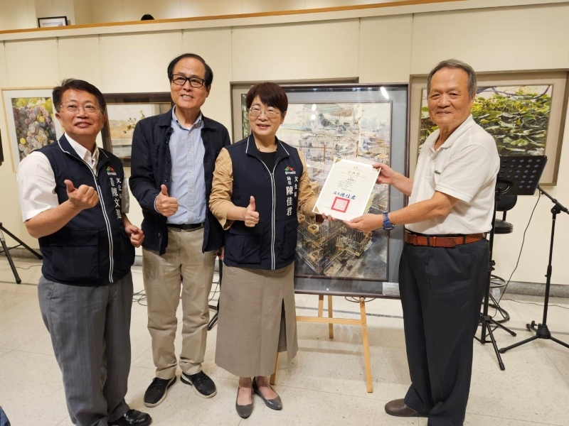 水彩藝術家張明祺捐贈作品鳥籠的節奏予大墩中心典藏_0.jpg